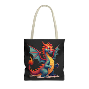 Fierce Dragon Aop Tote - Bold Shopping Statement - Dipaliz - Totes