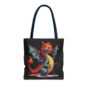 Fierce Dragon Aop Tote - Bold Shopping Statement - Dipaliz - Totes