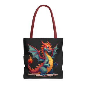 Fierce Dragon Aop Tote - Bold Shopping Statement - Dipaliz - Totes