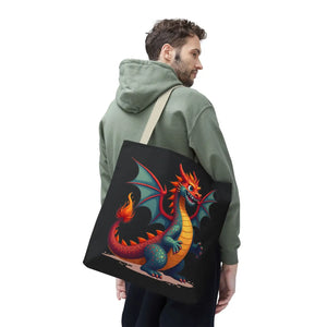 Fierce Dragon Aop Tote - Bold Shopping Statement - Dipaliz - Totes