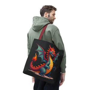 Fierce Dragon Aop Tote - Bold Shopping Statement - Dipaliz - Totes
