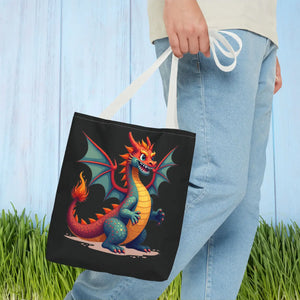 Fierce Dragon Aop Tote - Bold Shopping Statement - Dipaliz - Totes