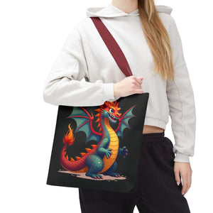 Fierce Dragon Aop Tote - Bold Shopping Statement - Dipaliz - Totes