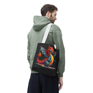 Fierce Dragon Aop Tote - Bold Shopping Statement - Dipaliz - Totes
