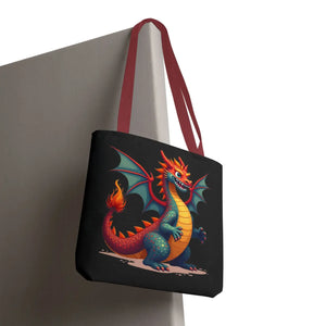 Fierce Dragon Aop Tote - Bold Shopping Statement - Dipaliz - Totes