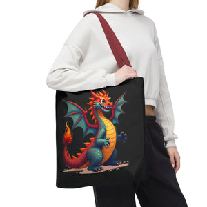 Fierce Dragon Aop Tote - Bold Shopping Statement - Dipaliz - Totes