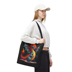 Fierce Dragon Aop Tote - Bold Shopping Statement - Dipaliz - Totes