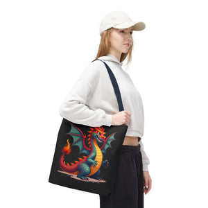 Fierce Dragon Aop Tote - Bold Shopping Statement - Dipaliz - Totes