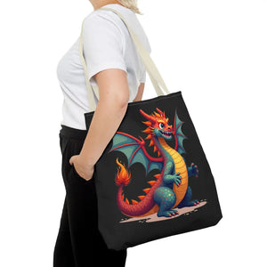 Fierce Dragon Aop Tote - Bold Shopping Statement - Dipaliz - Totes