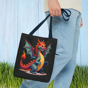 Fierce Dragon Aop Tote - Bold Shopping Statement - Dipaliz - Totes
