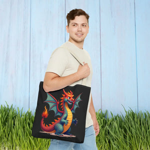 Fierce Dragon Aop Tote - Bold Shopping Statement - Dipaliz - Totes