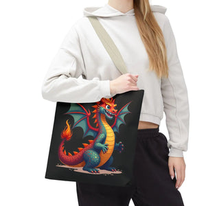 Fierce Dragon Aop Tote - Bold Shopping Statement - Dipaliz - Totes