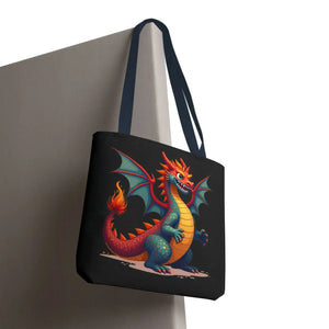 Fierce Dragon Aop Tote - Bold Shopping Statement - Dipaliz - Totes