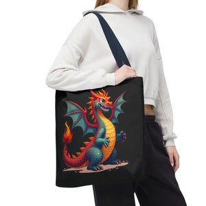 Fierce Dragon Aop Tote - Bold Shopping Statement - Dipaliz - Totes
