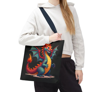 Fierce Dragon Aop Tote - Bold Shopping Statement - Dipaliz - Totes