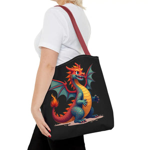 Fierce Dragon Aop Tote - Bold Shopping Statement - Dipaliz - Totes