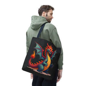 Fierce Dragon Aop Tote - Bold Shopping Statement - Dipaliz - Totes