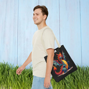 Fierce Dragon Aop Tote - Bold Shopping Statement - Dipaliz - Totes