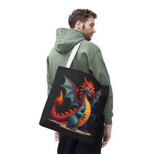 Fierce Dragon Aop Tote - Bold Shopping Statement - Dipaliz - Totes