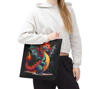 Fierce Dragon Aop Tote - Bold Shopping Statement - Dipaliz - Totes