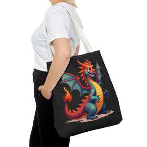 Fierce Dragon Aop Tote - Bold Shopping Statement - Dipaliz - Totes