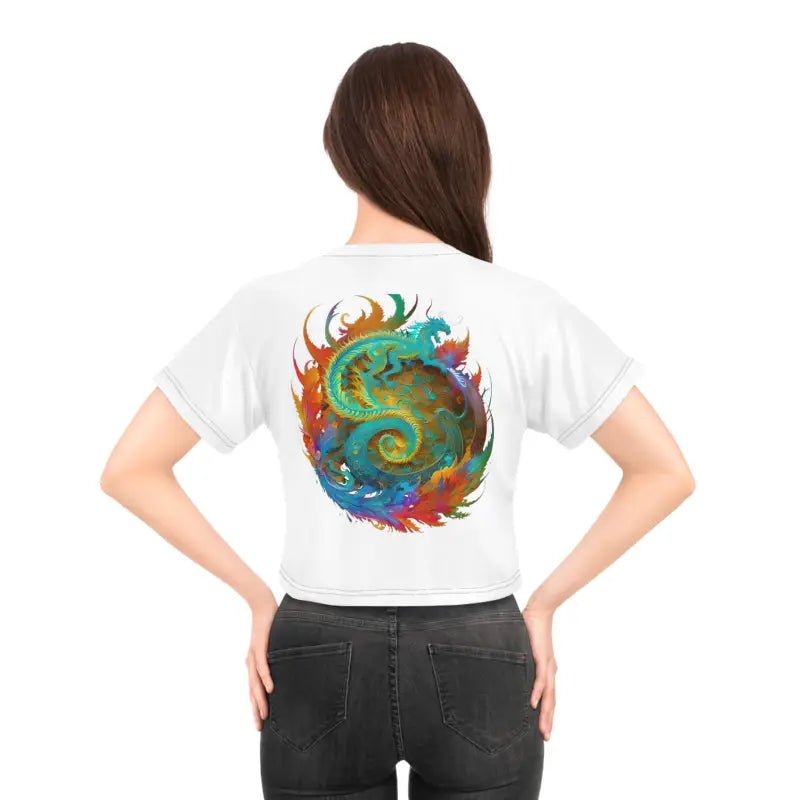 Dragon Art Crop Tee: your Inner Fashionista - All Over Prints