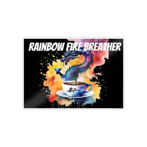 Dragon Coffee Cup Gsm High Gloss Poster - Rainbow Fire Art - Dipaliz - 33.1’’ x 23.4’’ (horizontal) / Glossy - Posters