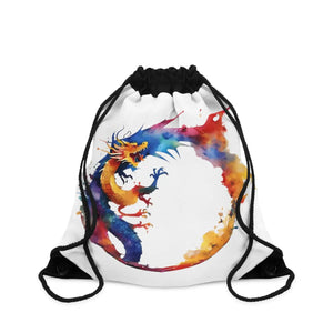 Vibrant Paint Splashes Drawstring Bag - Lightweight Travel - Dipaliz - Backpacks