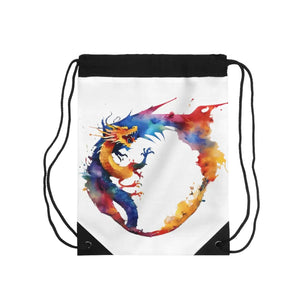 Vibrant Paint Splashes Drawstring Bag - Lightweight Travel - Dipaliz - Backpacks