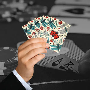Ladybugs Fun Poker Playing Cards 300gsm Premium Stock - Dipaliz - 2.5’’ x 3.5’’ / White / Semi Glossy - Card Games
