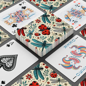Whimsical Ladybugs Poker Playing Cards - 300gsm Card Stock - Dipaliz - Games