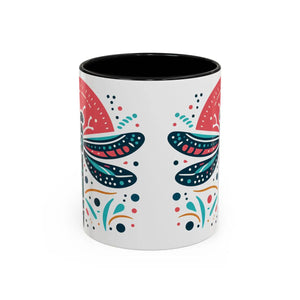 Vibrant Dragonfly Coffee Mug - Two Tone 11oz Ceramic - Dipaliz - Mugs