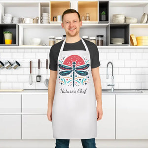 Dragonfly Apron Art Design Tie-back Style - Dipaliz - Aprons