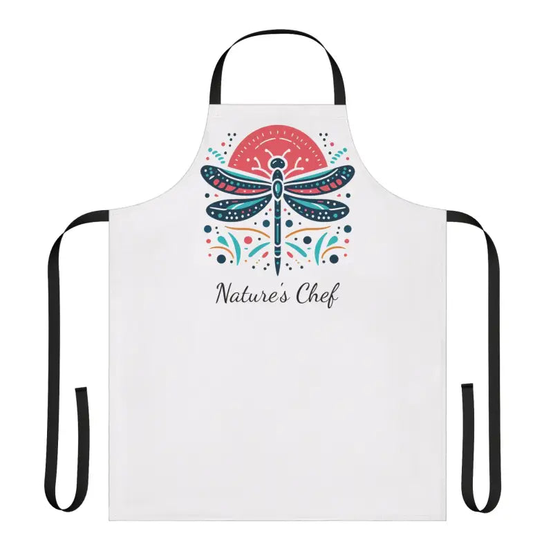 Dragonfly Apron with Tie-back Closure and 5-color Straps