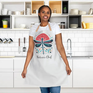 Dragonfly Apron Art Design Tie-back Style - Dipaliz - Aprons