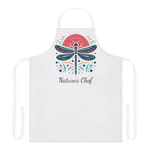 Dragonfly Apron Art Design Tie-back Style - Dipaliz - one Size / White - Aprons