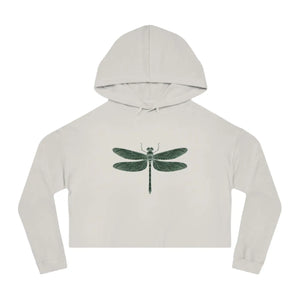 Trendy Dragonfly Cropped Hoodie - Cloud Fleece - Dipaliz - Sweatshirts