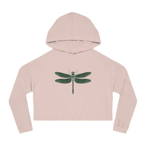Trendy Dragonfly Cropped Hoodie - Cloud Fleece - Dipaliz - Sweatshirts
