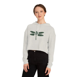 Trendy Dragonfly Cropped Hoodie - Cloud Fleece - Dipaliz - Sweatshirts