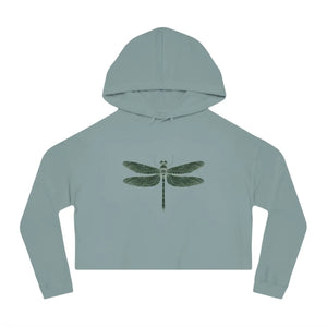 Trendy Dragonfly Cropped Hoodie - Cloud Fleece - Dipaliz - Sweatshirts