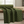 Draped green paisley fabric