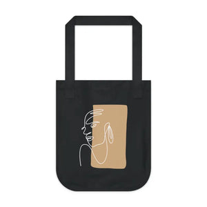 Canvas Tote Bag - Elegant Woman Art Design - Dipaliz - one Size / Black - Bags