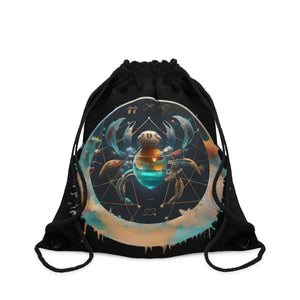 Bold Cancer Zodiac Drawstring Bag - Trendy Gym Tote - Dipaliz - Handbags