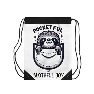 Lightweight Sloth Drawstring Bag - Eco-friendly Gift - Dipaliz - Handbags Wallets & Cases