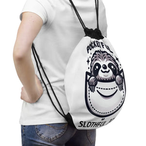 Lightweight Sloth Drawstring Bag - Eco-friendly Gift - Dipaliz - Handbags Wallets & Cases