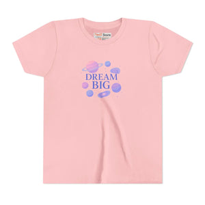 Premium Space Theme Shirt - Dream Big Youth Cotton Tee - Dipaliz - T-shirts