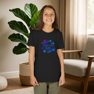 Premium Space Theme Shirt - Dream Big Youth Cotton Tee - Dipaliz - T-shirts