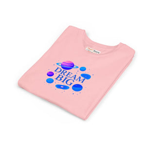 Premium Space Theme Shirt - Dream Big Youth Cotton Tee - Dipaliz - T-shirts