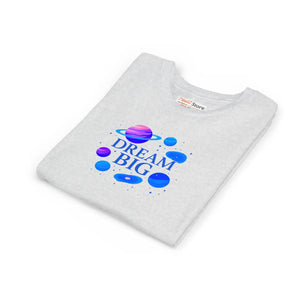 Premium Space Theme Shirt - Dream Big Youth Cotton Tee - Dipaliz - T-shirts