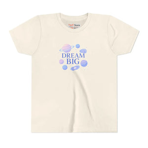 Premium Space Theme Shirt - Dream Big Youth Cotton Tee - Dipaliz - T-shirts